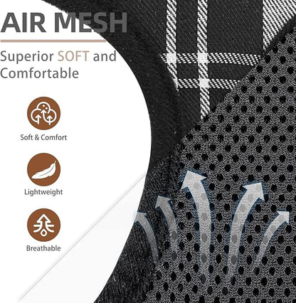 PUPTECK Soft Mesh Dog Harness and Leash Set Pet Puppy Cat Comfort Padded Vest No Pull Harnesses, Black&White, S