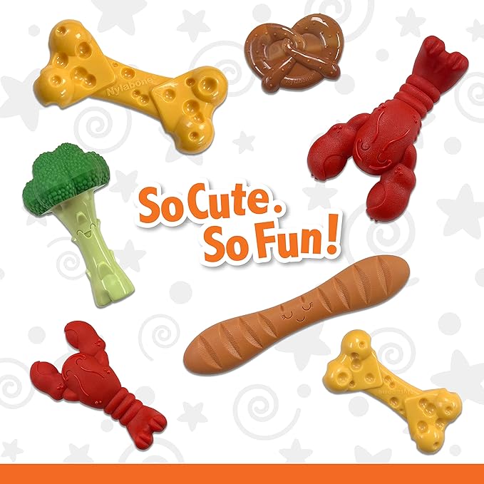 Nylabone Cheese Bone Power Chew Toy for Dogs, Cute Dog Toys for Aggressive Chewers, Cheese Flavor, X-Large Dogs - 50+ lbs, 1 Count