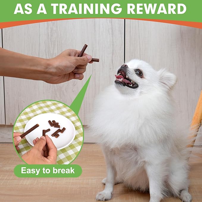 MON2SUN Dog Jerky Treats, 5 Inch Chicken Sticks (Chicken Liver Flavor) Rawhide Free Training Treats for Small Dogs, Soft and Healthy Snacks, 25.4oz (96 Count-Pack of 1)