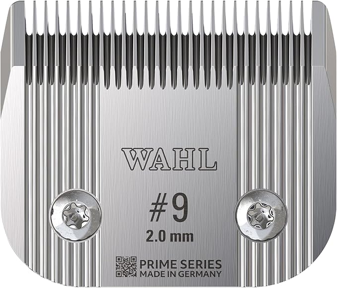 Wahl Pro Animal Prime Series Blades - Professional Fine Tooth Pet Clipper for Horse, Cat & Dog Grooming - Made from High-Carbon Steel - #9, 2.0mm