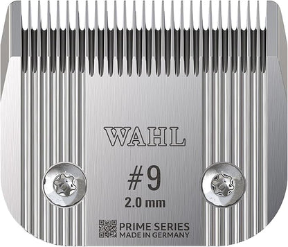 Wahl Pro Animal Prime Series Blades - Professional Fine Tooth Pet Clipper for Horse, Cat & Dog Grooming - Made from High-Carbon Steel - #9, 2.0mm