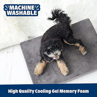 Barkbox Orthopedic Dog Bed with Memory Foam, Premium Comfort for Dogs and Puppies, Dog Bed for Joint Relief and Restful Sleep, Durable and Easy to Clean - Grey, XXL