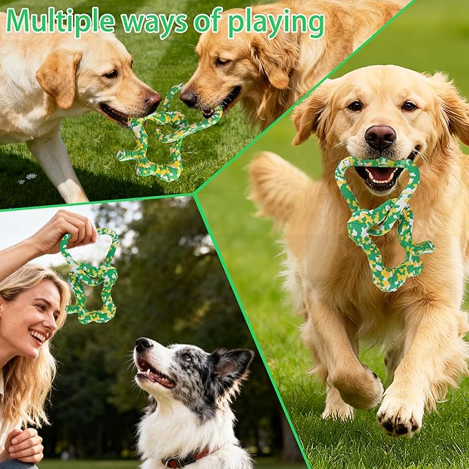 Triangle & Heart Dog Chew Toy | 99.99% Natural Rubber | Eco-Friendly Biodegradable | Gentle Gum Care | Puppy Teething Pacifiers | Indestructible Non-Squeak Toys for Large Aggressive Chewers