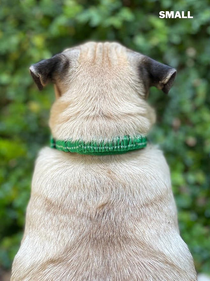 Tuff Pupper Heavy Duty Dog Collar with Handle | Ballistic Nylon Heavy Duty Collar | Padded Reflective Dog Collar with Adjustable Stainless Steel Hardware | Convenient Sizing for All Breeds