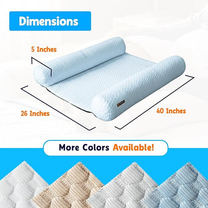 Does Your Dog Love You a Little Too Much at Night? Try Denmate:The First On-Bed Dog-Bed Designed to stabilize Nighttime Movement & Improve Dog & Owners Sleep. Machine Washable. Sleep Better Together
