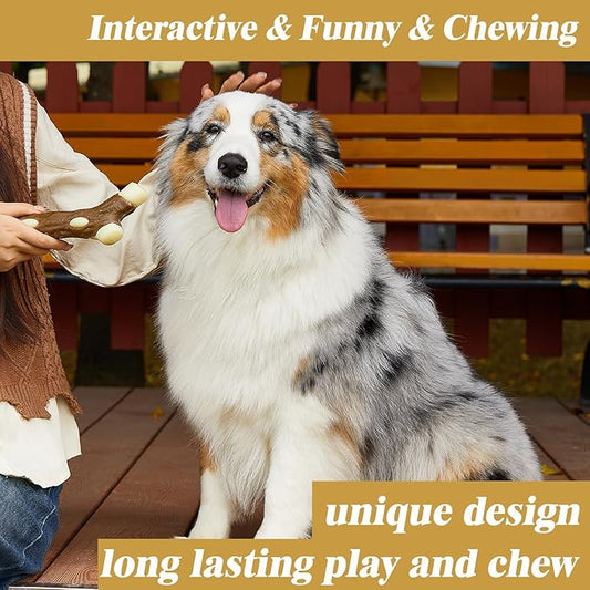 BETTEPROD Dog Bones Chew Toys for Aggressive Chewers, 3 Pack Real Beef Flavor,Indestructible Dog Teething Chew Toys for Large/Medium/Small Puppies Breed,Tough Pet Toy with Nylon