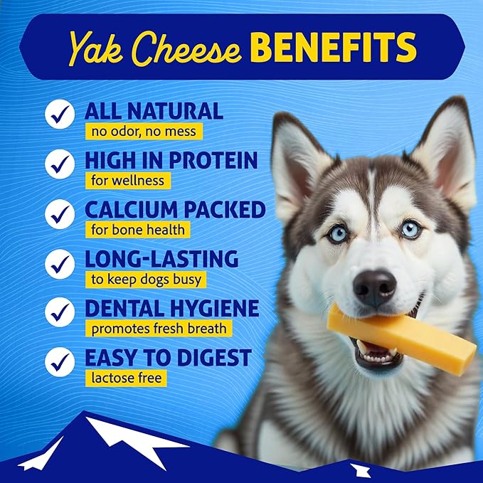 Himalayan Chew Original Yak Cheese Chew, Peanut Butter, 1 X-Large Stick, 5.3 oz, Gluten Free, Healthy Treats, Grain & Lactose Free 100% Natural, Long Lasting Chews for s Over 55 lbs