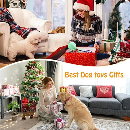 Fuufome Large Squeaky Dog Toys- Plush Dog Toys with Soft Fabric for Small, Medium, and Large Dogs Daily Companionship, Training Reward Gift