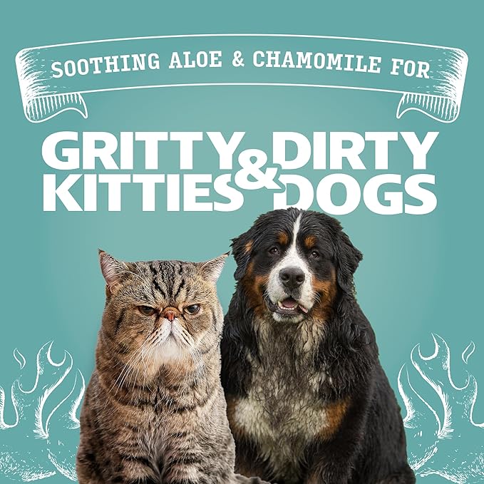 Angry Orange Unscented Pet Wipes - Hypoallergenic & Fragrance-Free With Aloe & Chamomile - Thick Grooming Wipes for Paws, Fur, Butt - Safe for Dogs & Cats, Gentle for Sensitive Skin - 80 Count, 1 Pack
