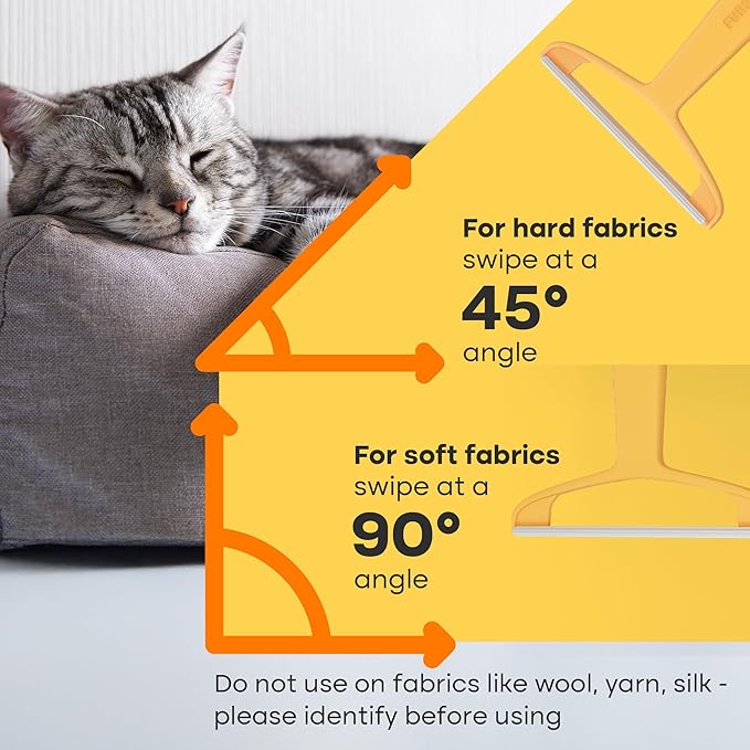 Pro Pet Hair Removal Tool – Dog & Cat Hair Scraper for Carpet, Couch, and Car – Reusable Carpet Hair Removal Tool & Fur Scraper for Upholstery, Rugs, Furniture, and Car Interiors