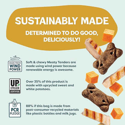 Shameless Pets Soft Dog Treats – Cheeky Chicken Meaty Tenders, Soft & Chewy Treats for Dogs, Real Chicken 1st Ingredient, Grain Free, Healthy Treats for Small, Medium & Large Dogs, 8oz