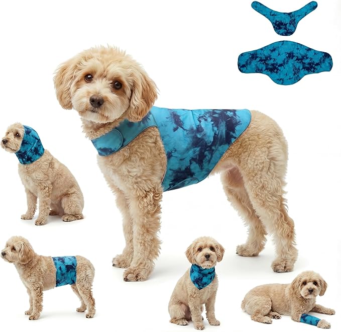 DAJIDALI® Dog & Cat Anxiety Vest & Female Spay Recovery Suit – Silent No-Velcro Calming Wrap – Universal Fit for All Breeds (Including Corgi & Frenchie)