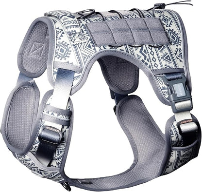 AUROTH Tactical Dog Harness for Large Dogs No Pull Adjustable Pet Harness Reflective K23 Working Training Easy Control Pet Vest Military Service Dog Harnesses