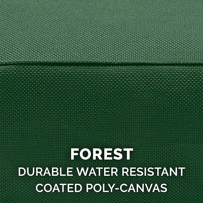 Furhaven Indoor/Outdoor Logo Oxford Polycanvas Mattress - Water-Resistant Orthopedic Dog Bed w/ Removable Cover, 125 lb max - Forest, Medium