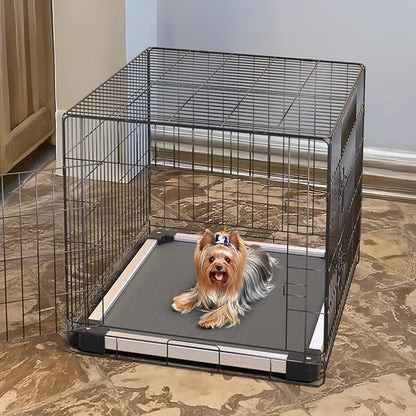 FXW TitanNest Chew-Proof Elevated Dog Bed, Raised Cot for Indoor/Outdoor/Camping Use, Durable & Washable Padded Pet Bed for Toy Dogs, 23.0" L x 17.0" W x 4.1" H, Gray