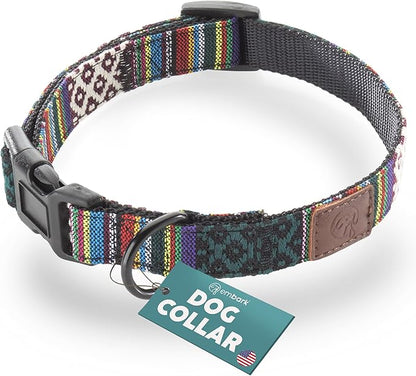 Embark Urban Dog Collar – Stylish & Durable Nylon Dog Collars for Small Dogs, Comfortable Pet Collar, Small Dog Collars for Male & Female Dogs with Strong Buckles. Adjustable Small Dog Collars