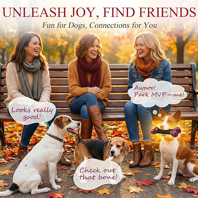 Apasiri Tough Dog Toys for Aggressive Chewers Large Breed, Dog Chew Bone with Bacon Flavor, Nylon & Rubber Chew Toy for Medium Large Dogs