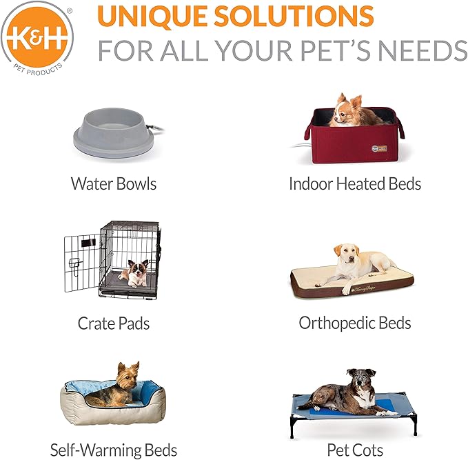 K&H Pet Products Outdoor Elevated Dog Cot, Breathable Cooling Elevated Cot Hammock Pet Bed for Small Dogs, Washable Mesh Cover, Raised Metal Frame, Collapsible, Portable - Small 22 X 17in Chocolate
