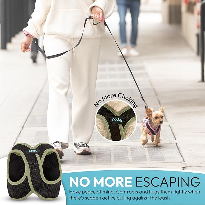 Gooby Escape Free Easy Fit X Step in Dog Harness - Portland Green, X-Small