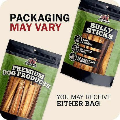 Redbarn Braided Bully Sticks 5" Dog Treats, 5-in chew, case of 30