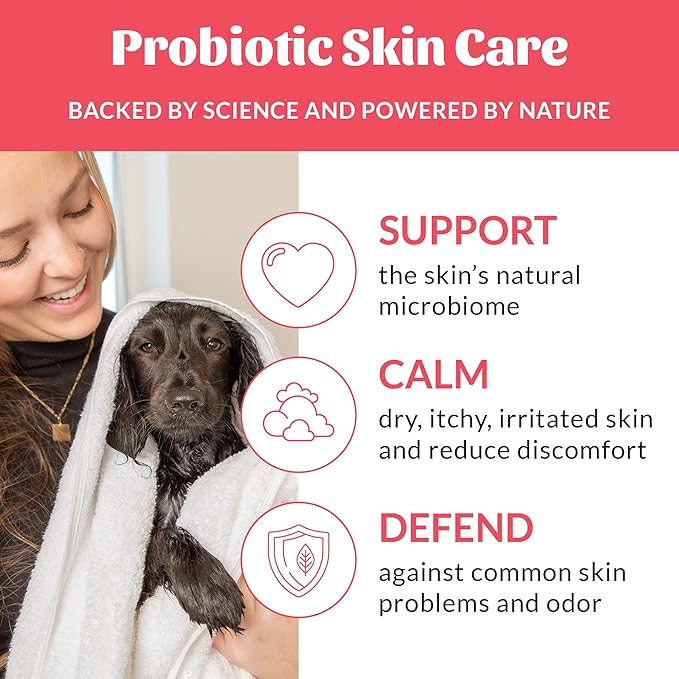 Skout’s Honor Probiotic Natural Dog Shampoo and Conditioner with Avocado Oil & Omega-3s, Gentle Puppy Shampoo, Hydrating Dog Conditioner, 97% Natural, Paraben & Sulfate-Free, Cruelty-Free, 16 oz