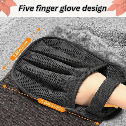 Gytwio Electrostatic Pet Hair Remover Glove – Black, Ambidextrous, Reusable for Cats and Dogs