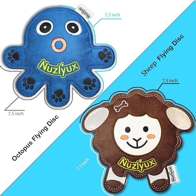 Squeaky Dog Toys: Octopus&Sheep Puppy Chew Toys for Teething,Long-Lasting Dog Toys for Small and Medium Dogs,Puppy Toys to Keep Them Busy,Party and Birthday Gift