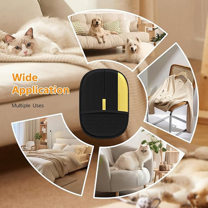 Pet Hair Remover - 2025 New Electrostatic Magic Brush Pet Hair Remover Glove, Reusable Cat & Dog Hair Remover Tool for Clothing, Couch, Furniture, Carpet, Car Seat, Cat Grooming Glove, 2 PCS