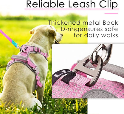 ThinkPet No Pull Harness Breathable Sport Vest with Handle-Dog Harnesses Reflective Adjustable for Medium Large Dogs