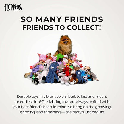 fabdog Floppies Plush Dog Toys - Cute Holiday-Themed Squeaky Dog Toy - Best Squeak Toy for All Breeds | Ideal Large Skeleton