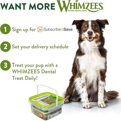Whimzees Wellness Variety Pack Dog Dental Treats, Medium Size, (28 Count)