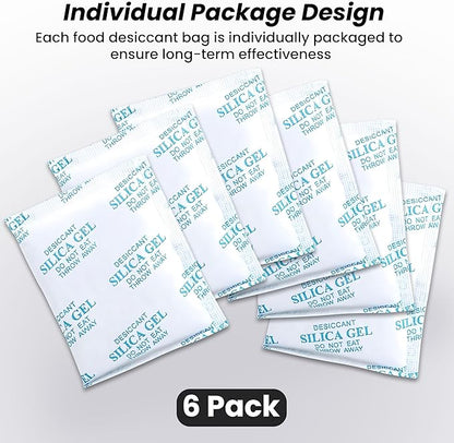 aidowocam Pet Food Desiccant Bag, Replaced Desiccant for Automatic Cat dog Feeders, Keep Cat Food Dog Dry and Fresh- 6 Packs
