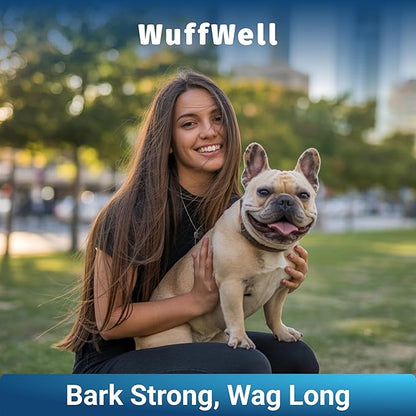 WuffWell Omega 3 Fish Oil for Dogs Chews – Skin and Coat Supplement with Salmon Oil for Dogs – Allergy & Itch Relief, Dog Shedding and Dry Skin Support – Vet Approved – Made in USA – 140 Soft Chews