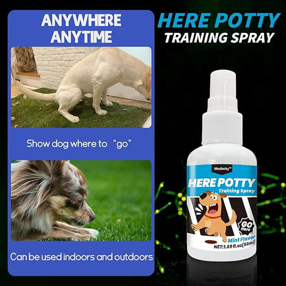 Mesboizy Dog Pee Spray Set, Includes Here Potty & Not Here Training Spray, Puppy Pee Spray, Helps Dogs Develop Proper Potty Habitss (1.69 fl oz Each)