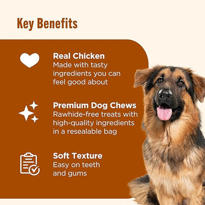 Nutrish Soup Bones Premium Dog Chews with Real Chicken and Veggies, 24 Chews (Rachael Ray)
