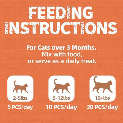 Just Try 16 oz Lysine Cat Treats - Lactoferrin Lysine for Cats Kittens to Support Immune - Cat Allergy Relief - Sneezing, Runny Nose, Watery Eyes -Training Treats