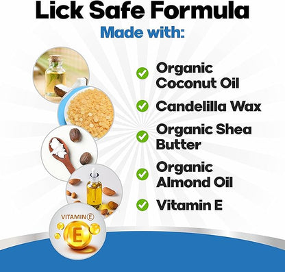 Lick Safe Cat Paw Balm - 1 Oz Paw Balm for Cats - Natural Paw Butter for Cats - Vet Recommended Cat Paw Protection - Paw Wax for Cats - Fix Dry Cracked Paws - Cat Paw Moisturizer Stick - Cat Stuff