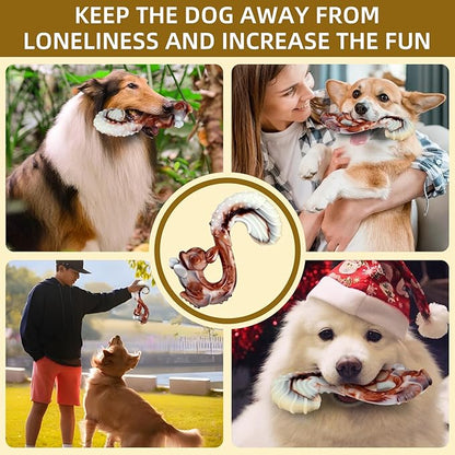 Indestructible Dog Toys for Aggressive Chewers, Tough and Durable Chew Toys for Large Medium Dogs, Interactive Dog Chew Toys to Keep Them Busy (B Squirrel)