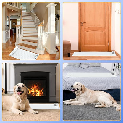 Scat Mat for Dogs and Cats, 31"x15"Rechargeable pet Shock mat,3 Adjustable Safe Modes, Indoor Dog & cat countertop Deterrent,Keep Pets Off Counters, Furniture, Couch, Sofa, Bed,Shock Pads for Cats