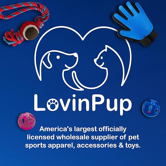 LOVINPUP Pet Mat Remover – Professional Dematting Comb for Dogs and Cats – Stainless Steel Rounded Teeth for Gentle Knot & Tangle Removal – Dog Dematting Tools & Dog Grooming Supplies