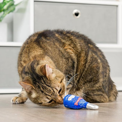 Huxley & Kent Plush Cat Toy - Hanukkah Interactive Catnip Toy for Cats & Kittens - Soft with Crinkle & Catnip - Fun Indoor Play - Jelly Roll & Meowchewitz 2pk