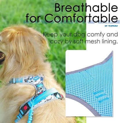 ThinkPet No Pull Harness Breathable Sport Vest with Handle-Dog Harnesses Reflective Adjustable for Medium Large Dogs