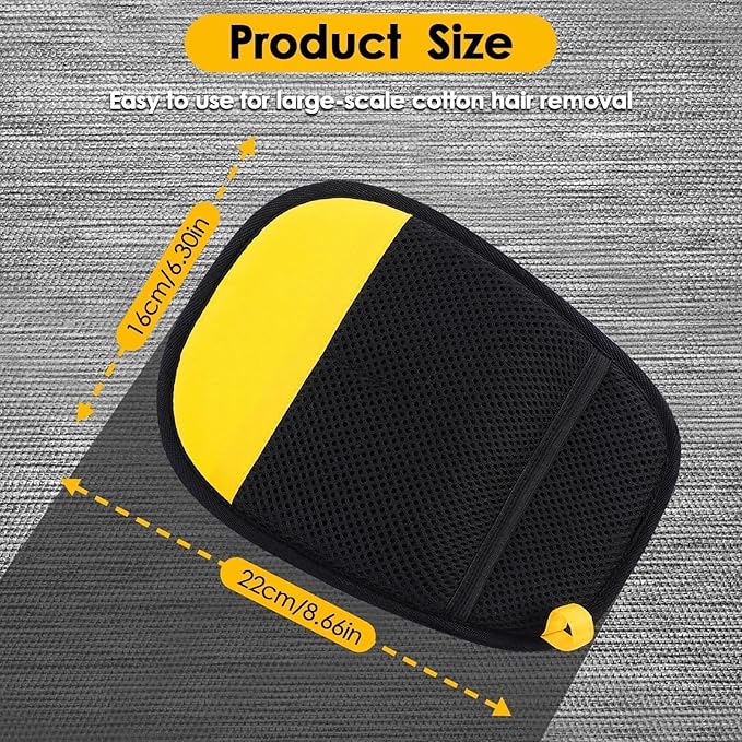 SAWMONG 2Pcs Pet Hair Removal Glove, Fan-Shaped Pet Hair Remover Glove Newly Upgraded, Removing Shed Pet Hair from Dogs & Cat, Reusable Pet Hair Removal Tool for Couch,Furniture, Carpet, Clothes