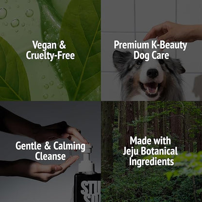 STUCK SOAP Vegan Dog Shampoo Premium K-Beauty Inspired Gentle Dog Shampoo for Sensitive Skin with Green Tea, Camellia Oil & Centella Asiatica, Elegantly Scented, Natural Pet Wash (Blush Garden)