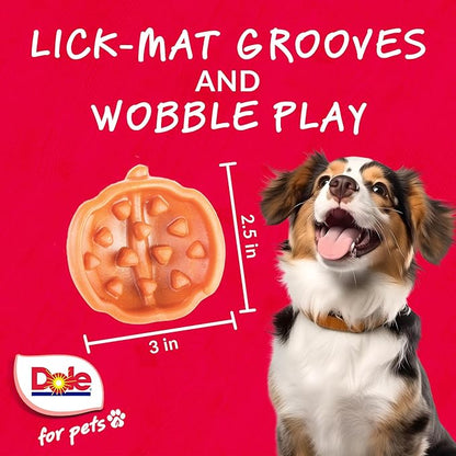 Dole for Pets Freshly Fetched Lasting Chew, Pumpkin Flavor Dog Treats, 8oz, 5ct | Flavored with Real Veggies, No Wheat, Corn, Soy, Artificial Flavors, Colors, Preservatives, or Animal Products