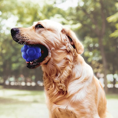 Tuff Pupper SuperChewer Tough Tumbler Ball Toy | Lifetime Replacement | Strong Natural Rubber | Smear Treats Inside to Excite Dogs | Ultra Durable Chewing Toy for Aggressive Chewers | for All Breeds
