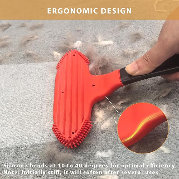 Pet Hair Removal Tool for Dog and Cat,Pet Hair Remover Removes Fur and Lint from Couch,Carpet,Cat Tree Tower Bed,Car Interiors,Rug,Mat,Coat,and Various Furniture,Silicone Material,Reusable
