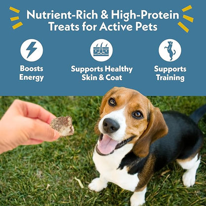 Fresh Is Best Freeze Dried Dog Treats - Raw Freeze Dried Chicken Liver Treats for Dogs & Cats - Chicken Livers in Resealable Zipper Bag - High-Protein Single Ingredient Dog Treat - Made in The USA