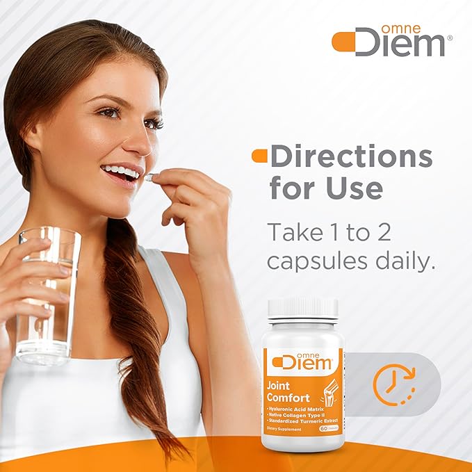 OmneDiem Joint Comfort with ZOARA, 60 Capsules – Dietary Supplement for Comprehensive Joint Care & Comfort