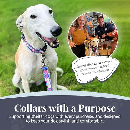 Lucky Love Dog - Adjustable Dog Collar with Easy Click Buckle for Small Dogs, Durable, & Comfortable Collar for Male & Female Dogs, Pet Collar for Puppies & Adult Dogs - Zuzu, XS